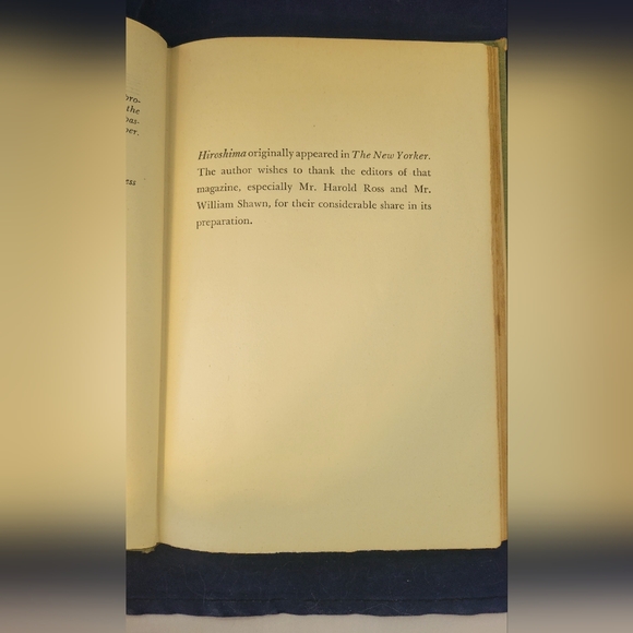 Hiroshima By John Hersey 1946 Hardcover 1st Edition HC Good Condition - Picture 13 of 16